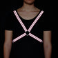 Reflective Cycling Harness - Fluro Pink