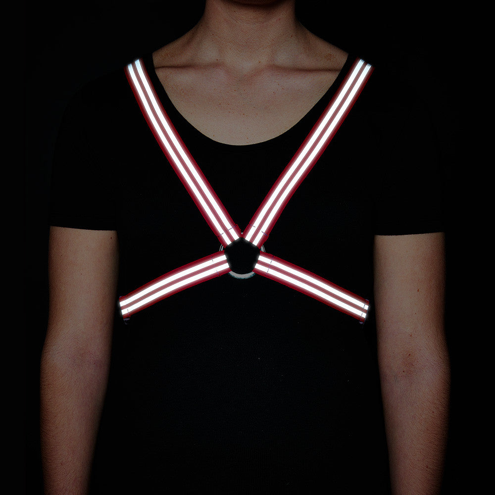 Reflective Cycling Harness - Magenta