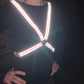 Reflective Cycling Harness - Fluro Pink