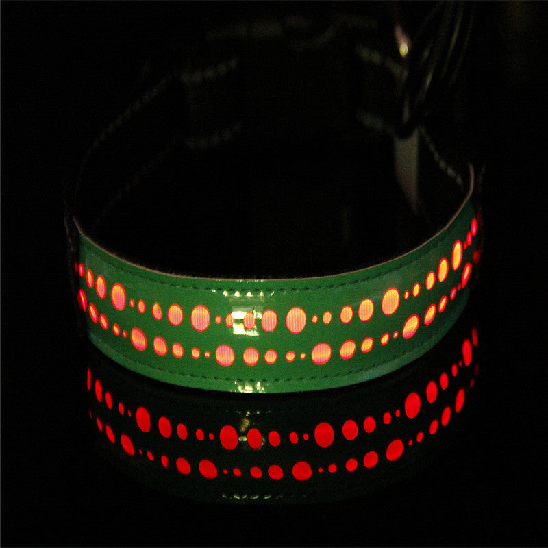 Patterned LED Dog Collar