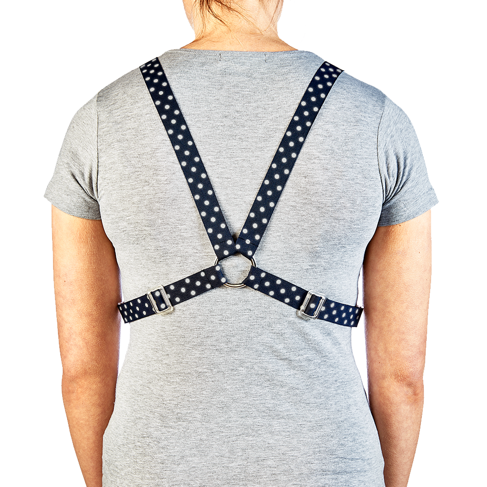 Reflective Cycle Harness - Dot French Navy