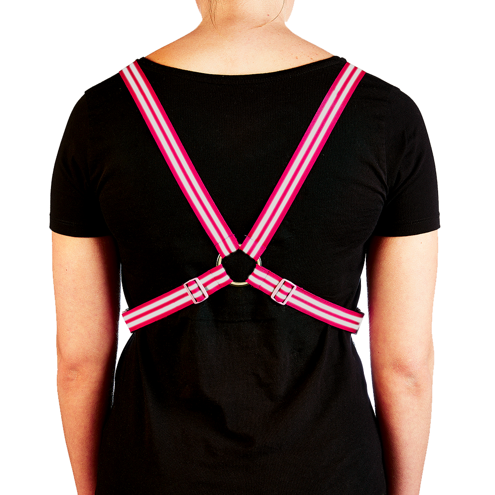 Reflective Cycling Harness - Magenta