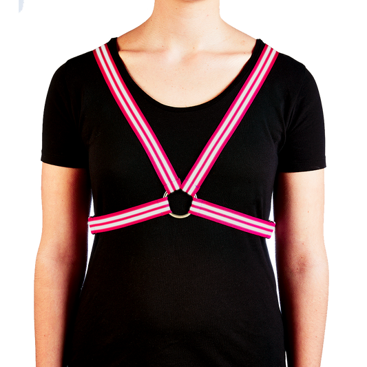 Reflective Cycling Harness - Magenta