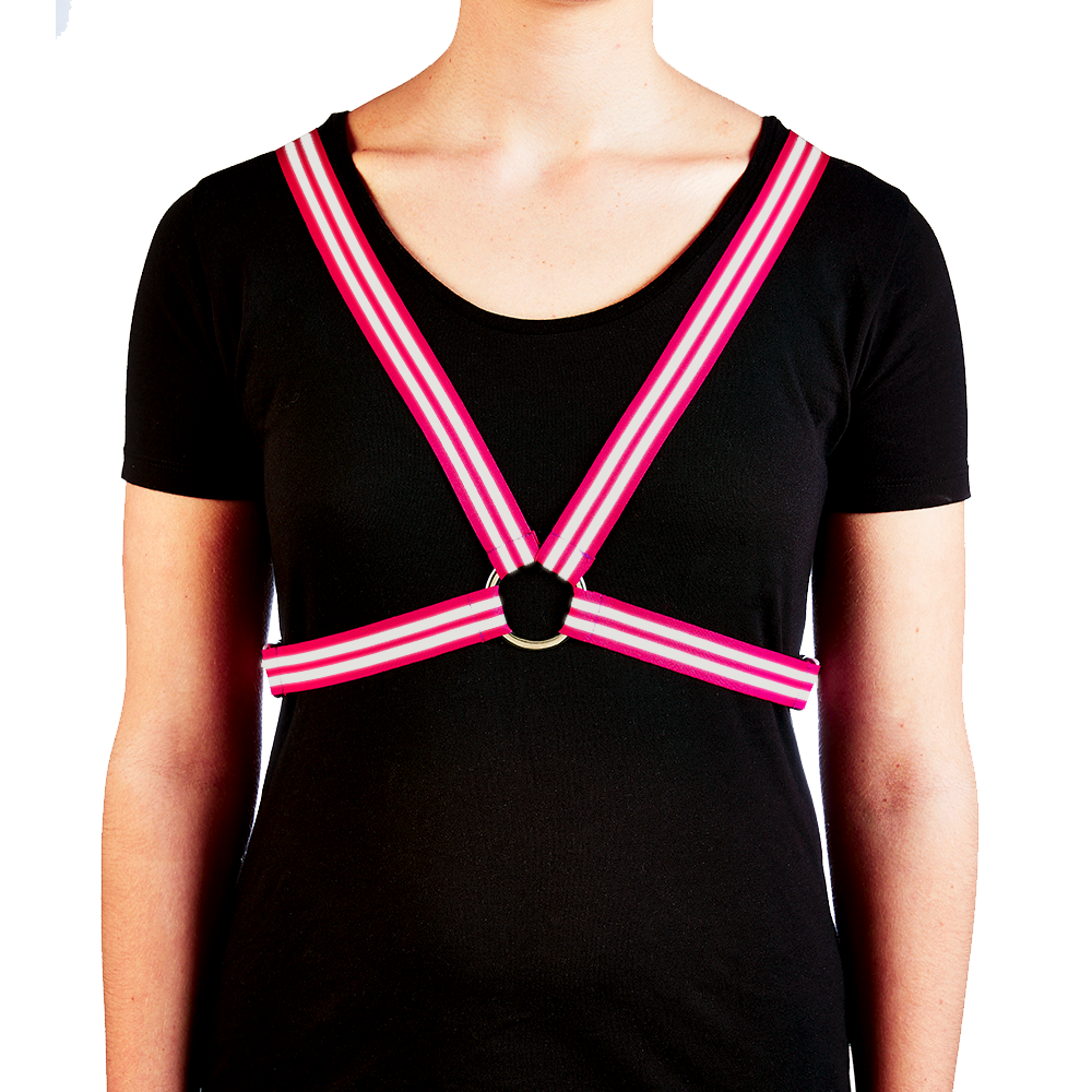 Reflective Cycling Harness - Magenta