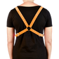 Reflective Cycling Harness - Dot Tangerine