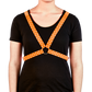 Reflective Cycling Harness - Dot Tangerine